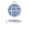 Assiettes Japonaises Bleues