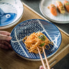 Assiettes Japonaises Bleues