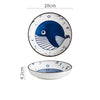 Assiettes Japonaises Bleues