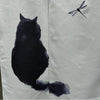 Rideau Japonais Chat Noir